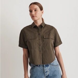 Madewell Utility Button-Up Shirt in (Re)generative Chino